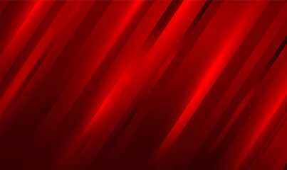 Poster - Futuristic Red diagonal stripe light on dark abstract background with copy space. Abstract Red stripe background. Memphis style for fashion. Modern technology banner ideas.Premium design. Vector EPS10