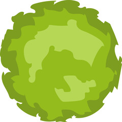 Wall Mural - tree, bush top view for architectural and landscape design. colored blooming plant or tree for fence