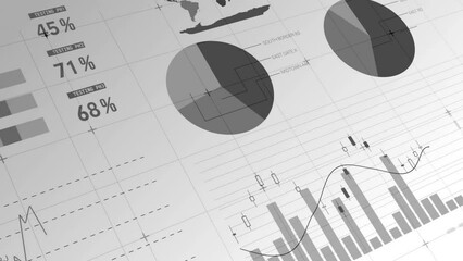 Poster - Animation of statistical data processing over grid network against grey background