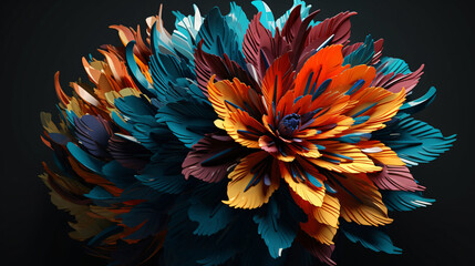 Abstract Flower 3D