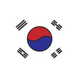© Sarunpat - country flag icon of South Korea