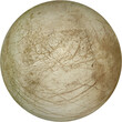 © Thomas - Europa planet moon of the planet Jupiter in natural colours isolated on transparent background