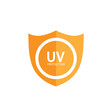 uv protection logo solar cream sunlight sunblock vector