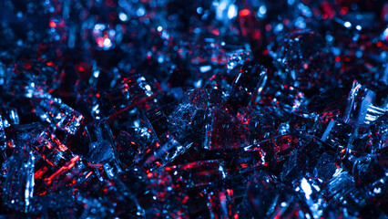 Abstract broken glass or crystal diamond color background.