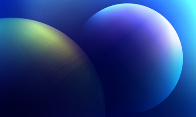 Three dimensional earth dark blue circle background see the glow in space
