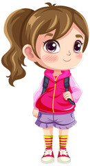 Poster - Cute student cartoon character