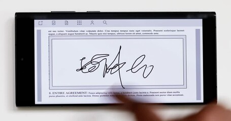 Poster - Digital Signature On Contract Document Online
