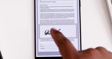 Poster - Digital Signature On Contract Document Online