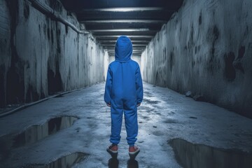 Poster - Modern child underground bunker. Generate Ai