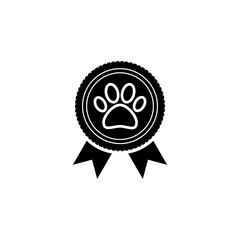 Canvas Print - Pet award symbol icon isolated on transparent background