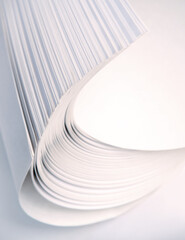 Poster - Abstract background from white sheets of paper