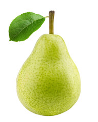 Wall Mural - pear isolated on white background, full depth of field