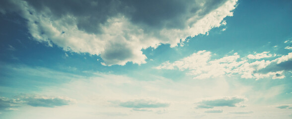 Poster - Cloudy sky colorful background