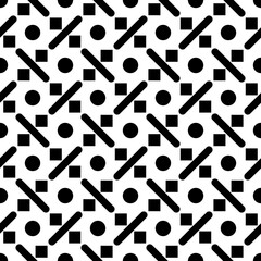 black and white seamless pattern art floral fabric tile textile design art geometric elements decoration geometric stripes vector illustration