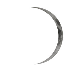 moon isolated on white background