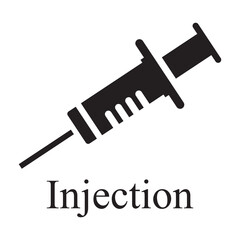 Canvas Print - injection icon vector