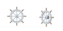 Isolated Cutout 3d Render Of Ship Streering Wheel
