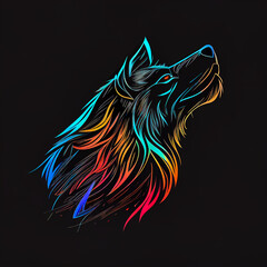  wolf head silhouette