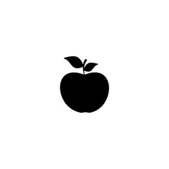 Wall Mural -  Apple icon  isolated on white background 