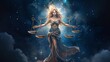 Libra Horoscope Zodiac sign symbol wallpaper background design, astrology, scales, Generative AI