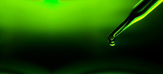 Wall Mural - macro science background,macro science experiment background,laboratory research, dropping liquid to