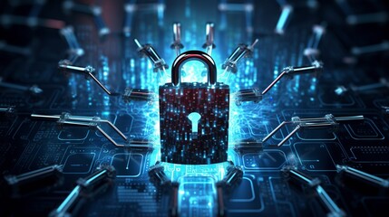 Internet security and protection against cyber threat.