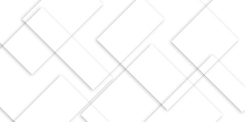 Abstract white and grey geometric square background. Abstract white pattern, squares texture banner design.