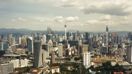 Canvas Print - Cityscape of Kuala Lumpur. Aerial view