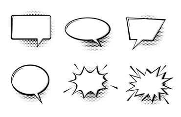 Comic Speech Bubble Halftone