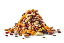 Sweet And Salty Trail Mix Piled