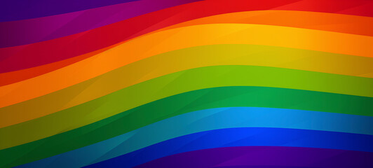 Naklejka na meble Proudly Colorful: Uniting with the LGBTQ+ Flag's Vibrant Palette. Generated AI