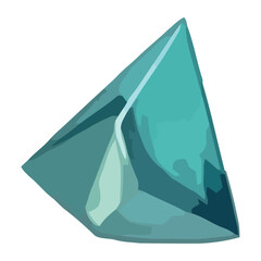 Sticker - blue and triangular gemstone icon