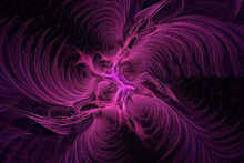Background Velvet Violet Abstract Fractal Gnarls Background Pink And Purple Feminine Organic Swirling Flowing String Mesh Cloth Fibers Patter Generative Ai