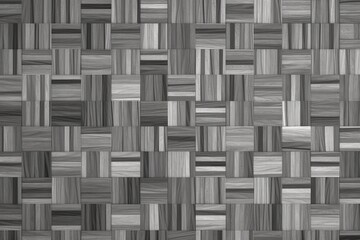 Wall Mural - wallpaper for seamless parquet wood floor background texture transparent overlay grayscale redwood oak or pine hardwood woven crosshatch checker repeat pattern wooden laminate or linoleu generative ai