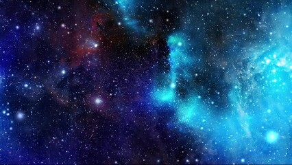 Wall Mural - flying through star fields in deep space