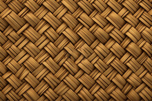 Wallpaper For Woven Bamboo Reeds Seamless Basket Weave Tileable Texture Detailed Wood Grain On Interlocking Braided Rattan Wickerwork Surface Pattern Design 8k High Resolution Material 3 Generative Ai