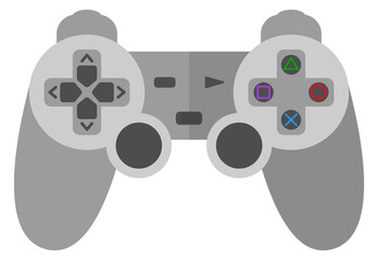 Poster - console joystick icon. video game controller symbol