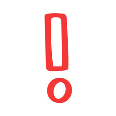 Aufkleber - red Exclamation mark