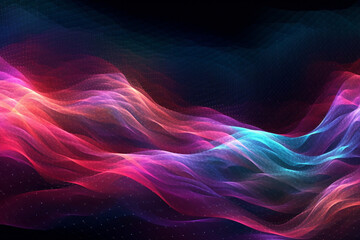 Light Waves #2, website banner background, Generative AI