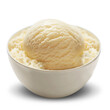 vanilla ice cream in bowl png
