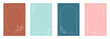 © berkahjayamaterial - Set of minimalist floral frame