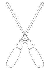Poster - One continuous line of Screwdriver. Thin Line Illustration vector concept. Contour Drawing Creative ideas.