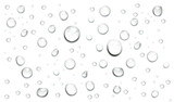 Pure clear water drops realistic or realistic drops on an isolated transparent background. Png transparency