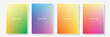 multicolor gradation modern cover design layout background template collection vector
