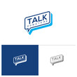 Talk logo template, Creative Talk logo design vector, Podcast logo concepts