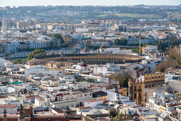 Wall Mural - aerial view over Sevilla Spain