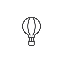 Air balloon line icon