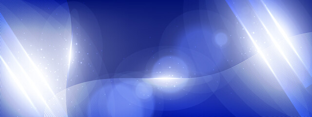 Modern vector blue banner template design