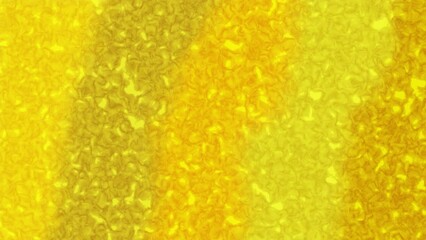 Wall Mural - Yellow gradation 4K motion loop background with swaying gold particles slowly.