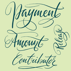 Wall Mural - Payment and contributor hand